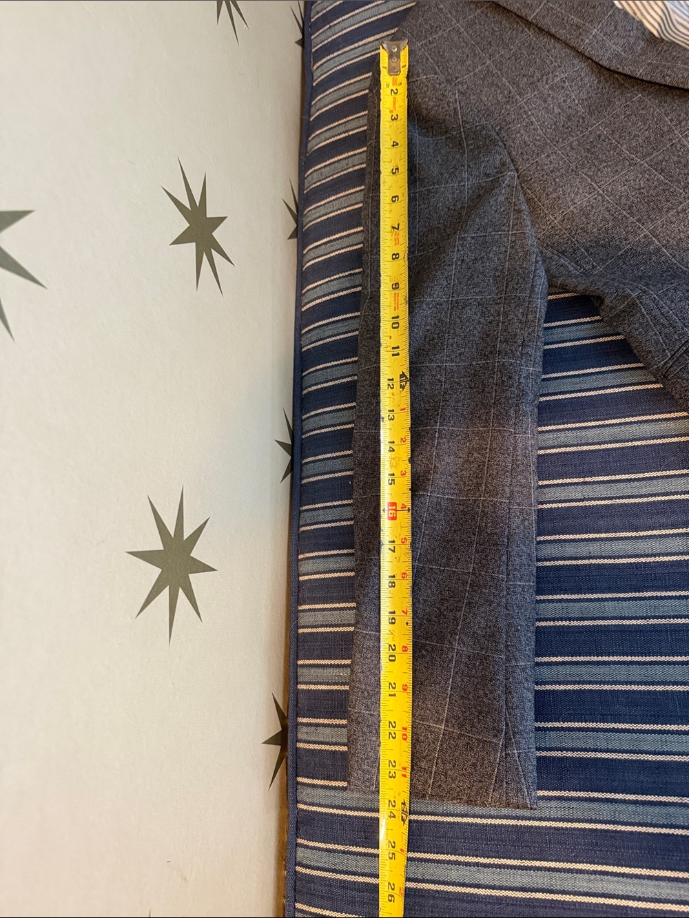 Banana Republic Gray Windowpane Sport Coat - Picture 7 of 8